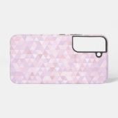 Pastel Pink Triangle Pattern Samsung Galaxy Hoesje (Achterkant horizontaal)