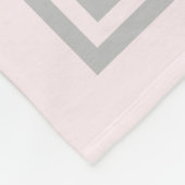 Pastel Pink Unicorn Floral Specialized Blanket Fleece Deken (Hoek)