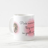 Pastel Pink Watercolor Dachshund - Custom Photo Koffiemok (Voorkant links)