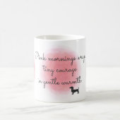 Pastel Pink Watercolor Dachshund - Custom Photo Koffiemok (Center)