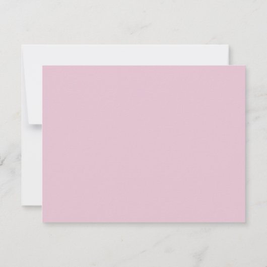 pastel pink wavy border note card kaart (Achterkant)