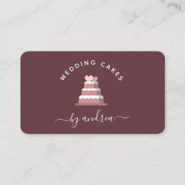 Pastel Pink Wedding Cake Decoralist minimalistisch Visitekaartje