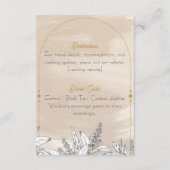 Pastel Pink Wedding Enclosure Card Informatiekaartje (Achterkant)