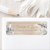 Pastel Pink Wedding Return Address Label (Insitu)