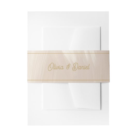 Pastel Pink Wedding Uitnodigingen Wikkel (Voorkant Voorbeeld)