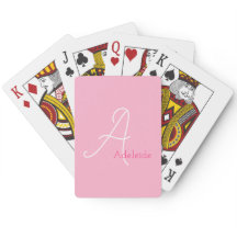 Pastel Pink Whimsical Monogram