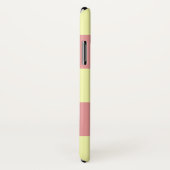 Pastel Pink Yellow Stripe Persoonlijke benaming Case-Mate iPhone Case (Achterkant / rechts)