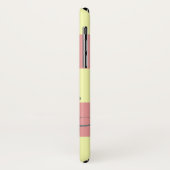 Pastel Pink Yellow Stripe Persoonlijke benaming Case-Mate iPhone Case (Achterkant/links)
