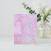 PASTEL PINKS COLORFUL ACHTERGRONDEN VAN WALLPAPERS BRIEFKAART (Staand voorkant)