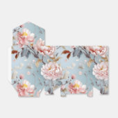 Pastel Pioen Favor Box Bedankdoosjes (Uitgevouwen)