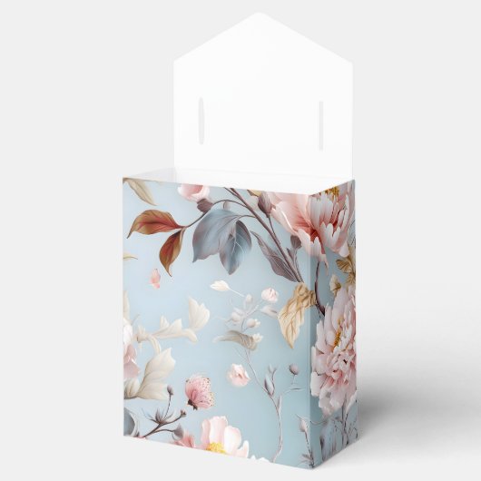 Pastel Pioen Favor Box Bedankdoosjes (Geopend)