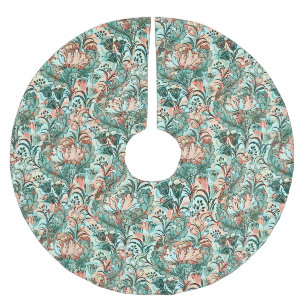 Pastel Pioen Tulpen Crocus William Morris Patroon Kerstboom Rok