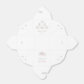 Pastel pioenen Lijst bruiloft monogrammen uit te n Bedankdoosjes (Uitgevouwen)