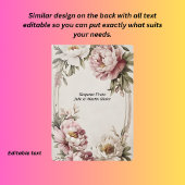 Pastel pioenrand  RSVP kaartje