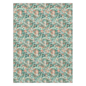 Pastel Pioenroos Tulp Krokus William Morris Patroo Tafelkleed (Voorkant)