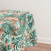Pastel Pioenroos Tulp Krokus William Morris Patroo Tafelkleed (Voorbeeld)