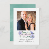 Pastel Pioenrozen Bloemenbruiloft Bedankkaart (Voorkant / Achterkant)