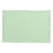 Pastel Pistache Effen Kleur | Klassiek | Elegant Kussensloop (Achterkant)