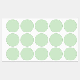 Pastel Pistache Solid Color | Klassiek | Elegant Labels