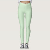Pastel Pistache Solid Color | Klassiek | Elegant Leggings (Voorkant)