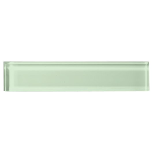Pastel Pistache Solid Color | Klassiek | Elegant Naambordje (Voorkant)