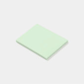Pastel Pistache Solid Color | Klassiek | Elegant Post-it® Notes (Schuin)