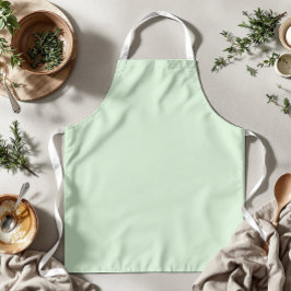 Pastel Pistache Solid Color | Klassiek | Elegant Schort