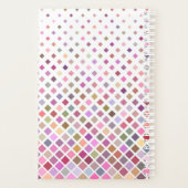 Pastel Pixels Cool Geometric Pattern Gepersonalise Planner (Achterkant)