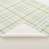 Pastel Plaid Baby's First Christmas Sherpa Deken (3/4)