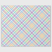 Pastel Plaid Cadeaupapier (Vlak)