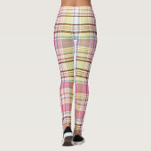 Pastel Plaid Classic Springtime Pattern Leggings (Achterkant)