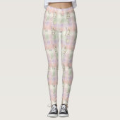 Pastel Plaid Easter Bunny Pattern (2) Leggings (Voorkant)