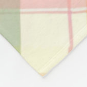 Pastel Plaid Fleece Deken (Hoek)