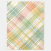 Pastel Plaid Fleece Dekens (Voorkant)