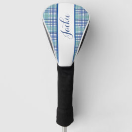  Pastel Plaid Golf Head Hoesje Golfheadcover