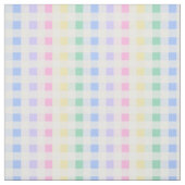 Pastel Plaid Rainbow Retro Gingham Stof (Swatch)
