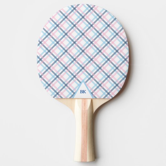 Pastel Plaid Tafeltennisbatje (Voorkant)
