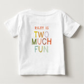 Pastel Plaid "Twee veel plezier" 2e verjaardag (Achterkant)