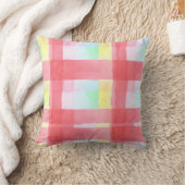 Pastel Plaid Watercolor Worpillow Kussen (Deken)