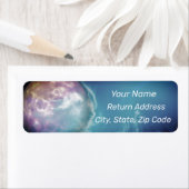 Pastel Planet Personaliseer Adres Etiket (Insitu)