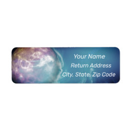 Pastel Planet Personaliseer Adres Etiket