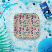 Pastel Planeten Papieren Bordje (Feest)