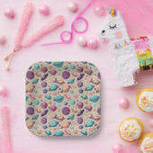 Pastel Planeten Papieren Bordje (Feest)