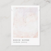 Pastel Plaster Abstract Ketting Display Business Visitekaartje (Voorkant)