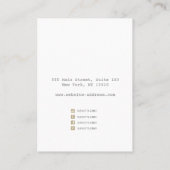 Pastel Plaster Abstract Ketting Display Business Visitekaartje (Achterkant)