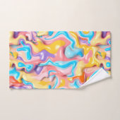 Pastel Plastic Fluid Abstract Bad Handdoek (Handdoek)