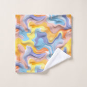 Pastel Plastic Fluid Abstract Bad Handdoek (Wasdoekje)