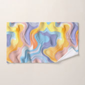 Pastel Plastic Fluid Abstract Bad Handdoek (Handdoek)