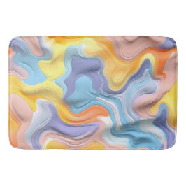 Pastel Plastic Fluid Abstract Badmat