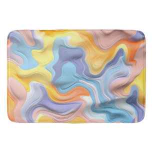 Pastel Plastic Fluid Abstract Badmat